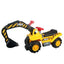 Music and Light Ride-On Excavator Toy - Digger Tractor with Toddler-Friendly Sounds