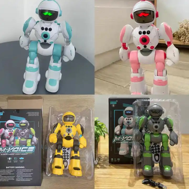 Interactive RC Robot Toy - Sound, Dance, Light & Music Remote Control Robot for Kids (Colour May Vary)