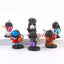 Crayon Shin-chan 3D Figure Keychain Set | 6PCS Anime Accessories | 8CM Plastic Keyrings Model Toy Dolls