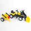 Kids Pedal Tractor Ride-On Toy Car - Excavator Tractor with Removable Digger