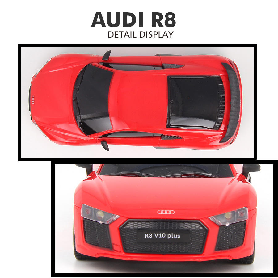 1/24 Scale RC Car - 4CH Mini Racing Vehicle, 2.4G Remote Control Hobby Car