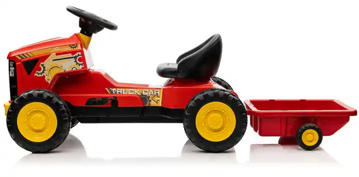 12V Electric Kids Ride-On Car - Plastic Tractor for Children