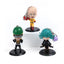 6PCS Anime Accessories Set | 3D One Punch Man Figure Keychains | Plastic Keyring Model Toys for Collectors