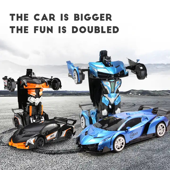 1:10 Deformation Robot Car Watch - Remote Control Car with Music and Transforming Features