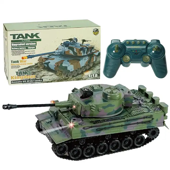 German Tiger Tank 2.4G - Light and BB Bomb Launching Miniature RC Toy Tank