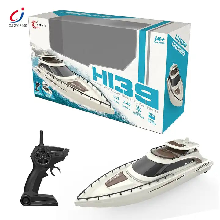 Kids Waterproof Radio RC Racing Ship - High-Speed Remote Control Boat 15Km/H for Adults and Children