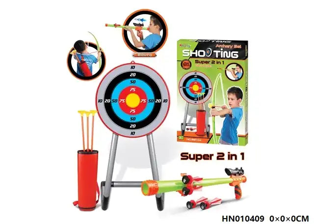 Bow and Arrow Set for Kids | Automatic Moving Target Archery Set | Outdoor Toys