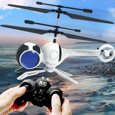 Rechargeable Mini RC Plane - 3 Channels - RC Helicopter Simulation Aircraft - Kids Outdoors Toys with Lights for Children's Gift