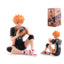 3 Styles 10CM Sitting Manga Toys Figurine Statue Haikyuu Shoyo Hinata Kageyama Tobio Gift PVC Anime Figure