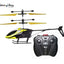 High-performance RC helicopter in flight; keywords: RC helicopters for beginners, best RC helicopters 2024, remote control helicopters with camera, electric RC helicopters, nitro RC helicopters