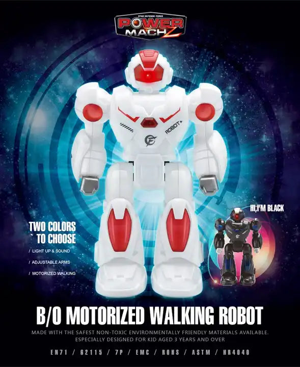 Kids Electric Walking Robot B/O Toy with Light and Sound – Robots Transformation for Children Intelligent Robot Toy