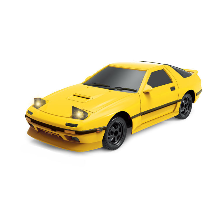LDRC A01Y 1/18 Scale 2.4GHz RWD RC Drift Car – FC Racing Model with LED Lights & Flip Function