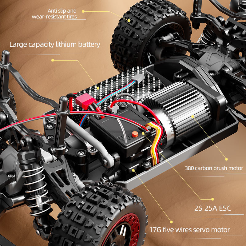 SCY 18103 1/16 RC Car 4WD Brushless Electric Racing Short Course Truck - 2.4G Remote Control