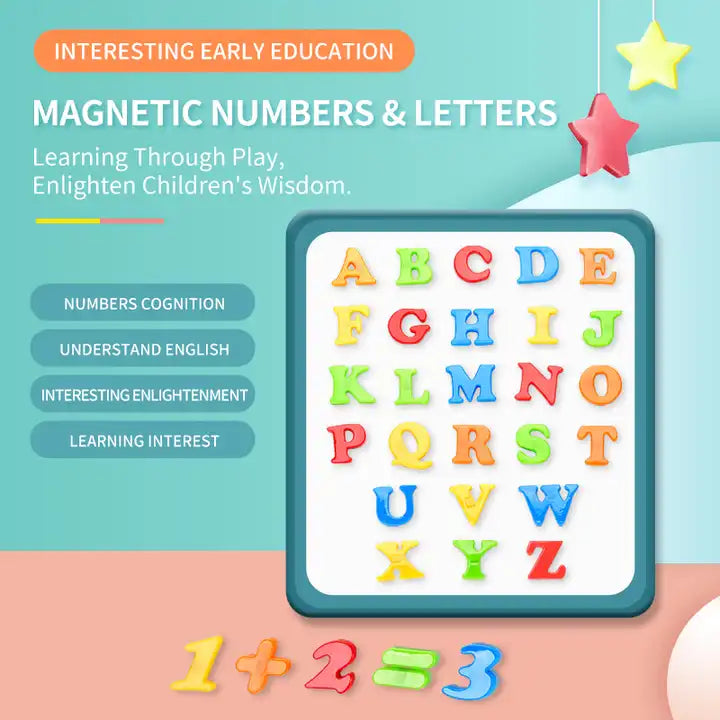 Arabic Alphabet Magnetic Letters and Numbers ? Preschool Educational Toys for Kids