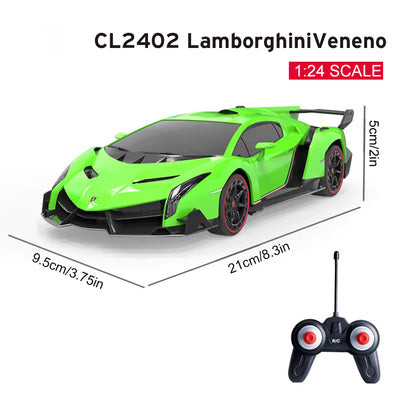 1/24 Scale RC Car – Licensed Drift Racing Electric 4-Channel Remote Control Car