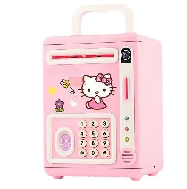 Sanrio Hello Kitty Cartoon Cute Piggy Bank | Mini ATM Money Saving Box for Kids & Adults