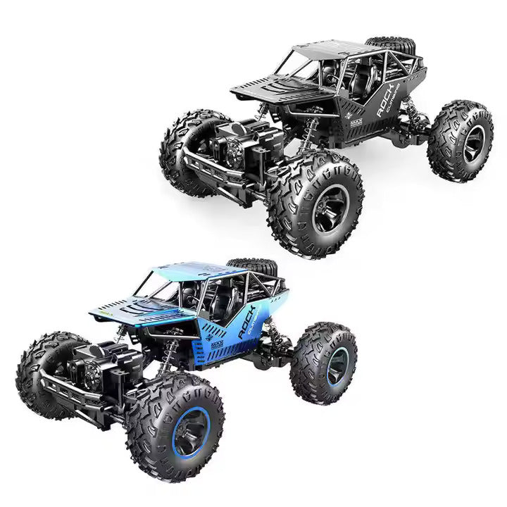 2.4G 1/16 4WD High-Speed RC Off-Road Rock Crawler – Metal Shockproof Climber Truck, Hobby Electric Racing Car Model