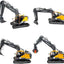 3-in-1 RC Big Excavator Toy - Simulate Sound and Light Alloy Charging Engineering Truck