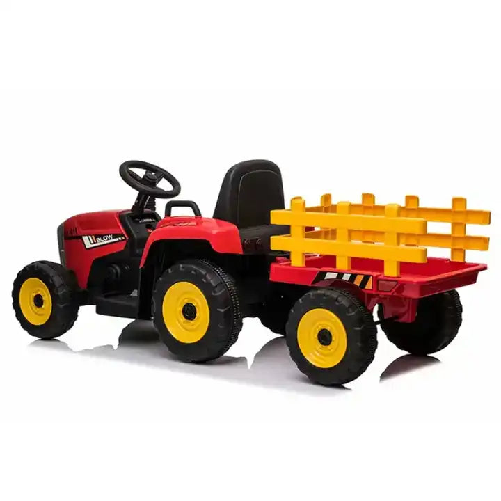 12V Electric Kids Ride-On Car - Exciting Tractor Trucks with Trailer