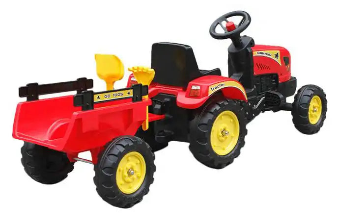 Tractor with Trailer for Children - Safe and Fun Ride-On Toy