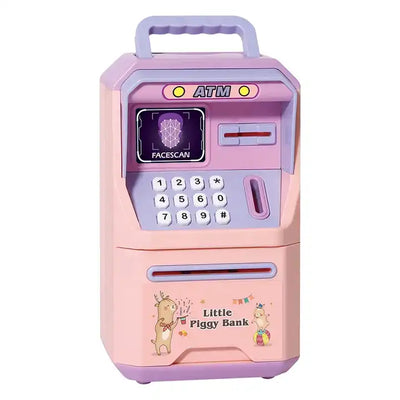 Face Recognition Money Box for Kids | Multicolor Electric ATM Machine Piggy Bank with Safe