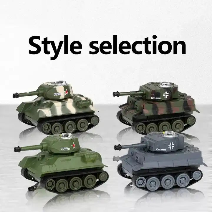 777-585 2.4GHz 1/64 Mini Remote Control Simulation RC Battle Tank - Perfect Hobby Toy for Kids