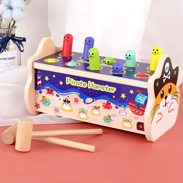 Knock Piano Game Wooden Toy – Educational Musical Instrument for Kids for Ages 2-5