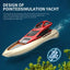 Remote Control Boat - Fully Sealed Waterproof RC Ship for Outdoor Fun - Puzzle Boat Toy for Parents and Kids