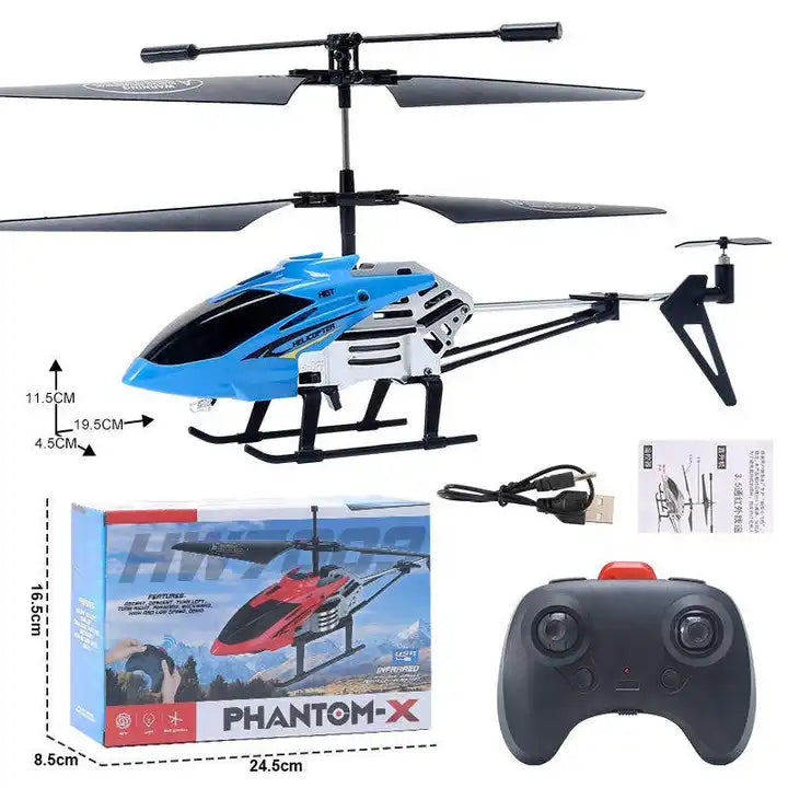 Samtoy 2.4G Remote Control Metal Drone - Flying Helicopter Aircraft Toy for Adults and Kids