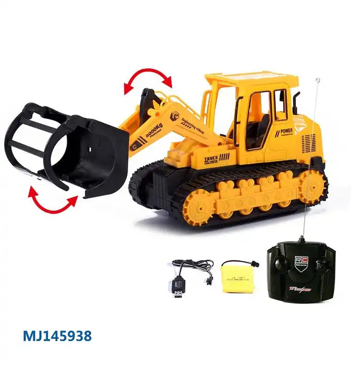 Remote Control Excavator Toy - Dump Bulldozer Vehicle for Kids