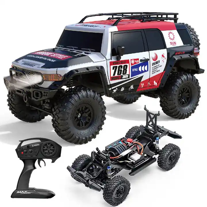 All-Terrain 2.4G 4-Channel RC Climbing Off-Road Truck - 1/10 Scale Remote Control Rock Climber