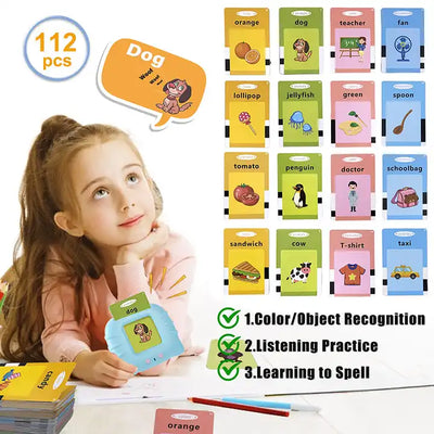 Interactive Sight Words Flash Cards and Electronic Learning Book | Educational Toy for Kids | Fun English Language Games