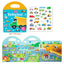 Portable Jelly Sticker Book for Kids Ages 3-4 ? Montessori-Inspired Quiet Book with Animal Stickers, Educational Travel Toy for Toddlers, Preschool Learning Activities Gift