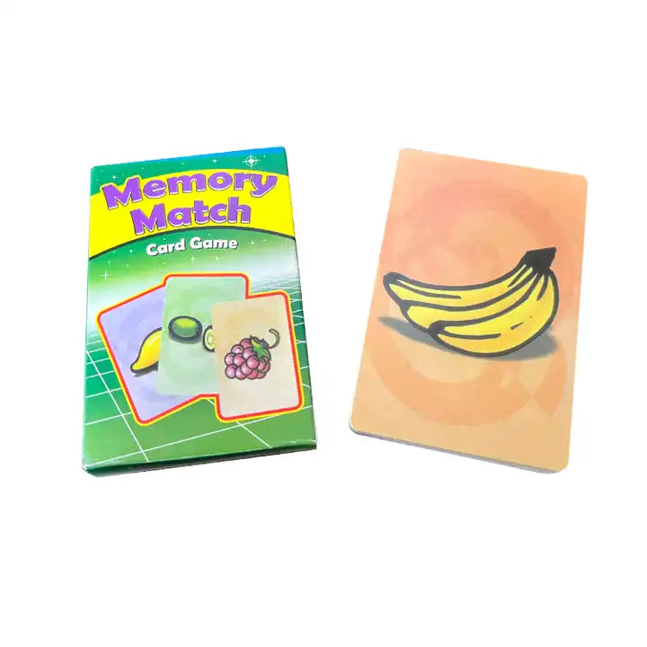 Printed Children’s Card Games: Alphabet Learning Flash Cards & Animal Match Memory Game