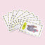 Printed Kids English-Arabic Educational Paper Game Flash Cards Set