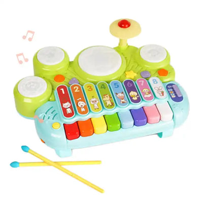 Electronic Organ and Piano Keyboard Toy | Children??s Educational Musical Instrument Set with Drum and Xylophone