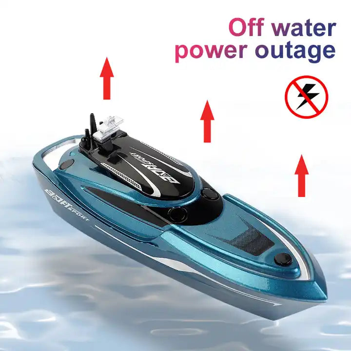 2.4GHz 4-Channel High-Speed RC Racing Boat – Remote Control Yacht Model Toy for Pools and Lakes