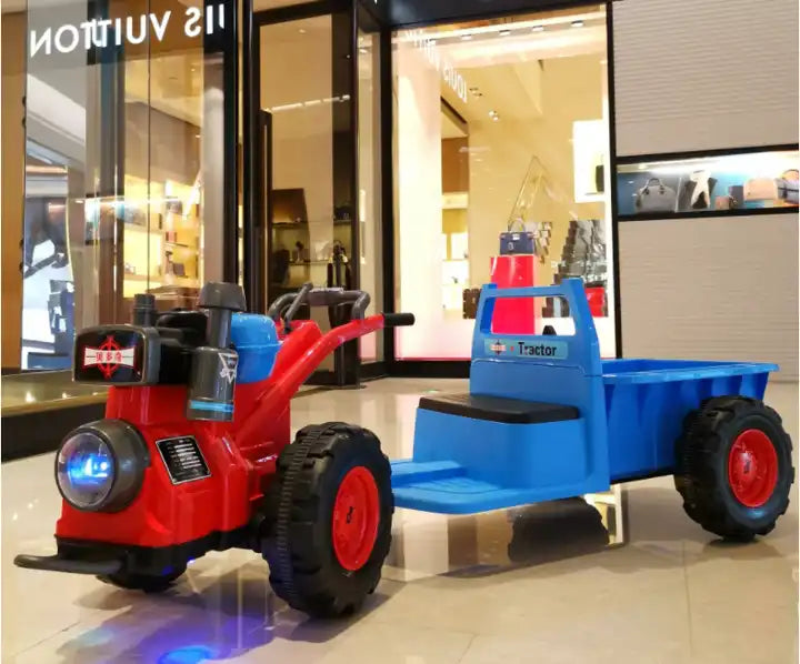 Remote-Controlled 12V Electric Kids Tractor - Fun Ride-On Car for Children