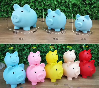 Pig-Shaped Money Box | Plastic Piggy Coin Bank for Kids