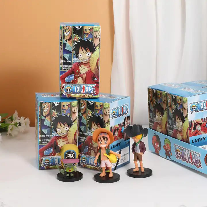 Creative One Pieces Demon Slayers Narutos Anime Figure Blind Box for Claw Machine Cartoon Dolls Surprise Box for Kid Gifts