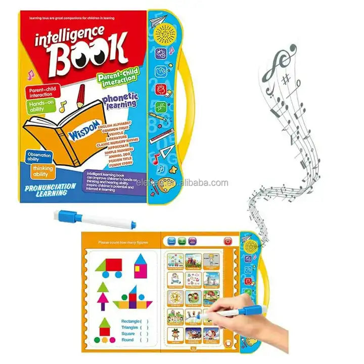 Electronic Intellectual Sound Teaching Learning Toys | Study E-book with Push-to-Talk Button for Kids