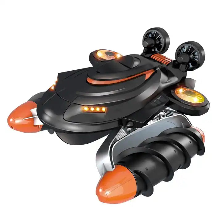 8-Channel Remote Control Amphibious Hovercraft - 4WD High-Speed Racing RC Boat