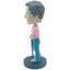 Resin Decorative Home, Office, and Gift Ornament - Injured Campus Killer Character Bobble Head Statue