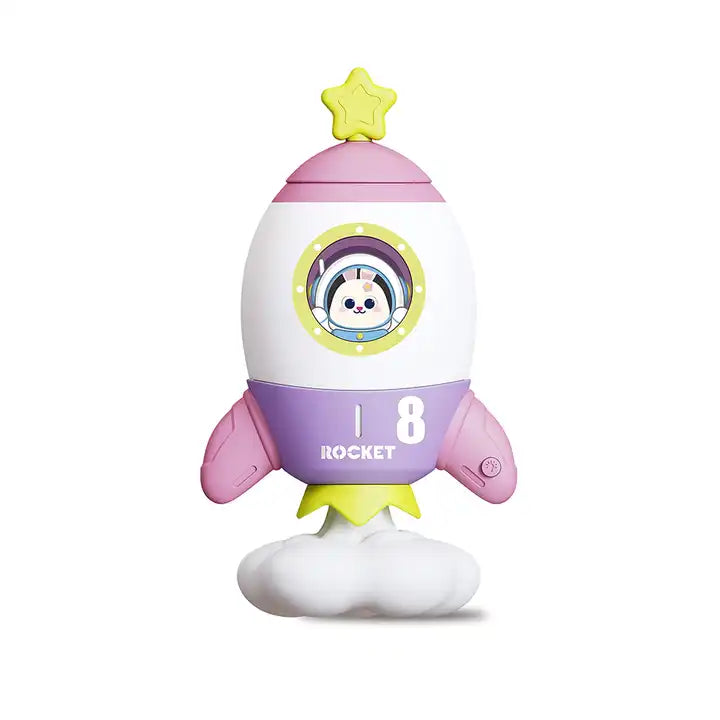 Custom Rocket Shape Coin Bank | Space Series Kids Plastic Piggy Bank