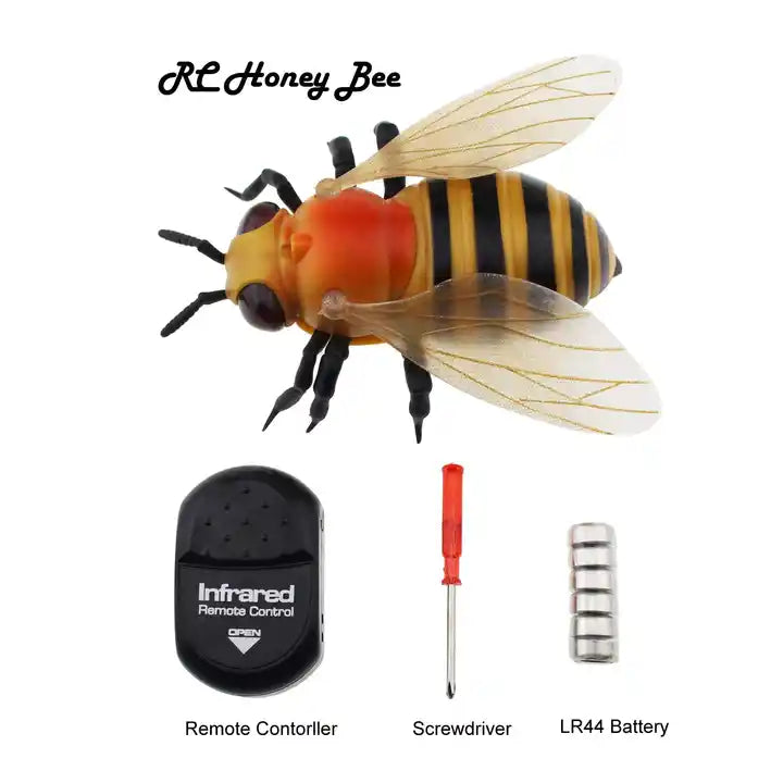 Infrared Remote Control Flying Bee Toy - Interactive RC Animal Toy for Kids