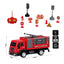 Kids Toy Engineering Construction Truck Play Set - Fire Engine Vehicle with RC Car