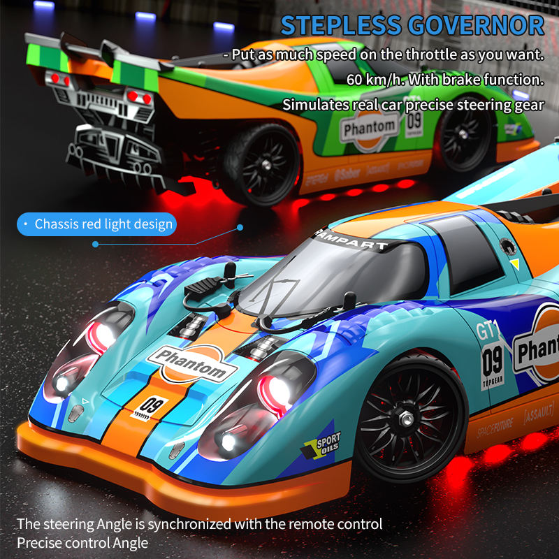 SCY 16307 1/16 Scale 4WD RC Drift Car - High Speed Electric Brushless Racing On-Road 2.4G