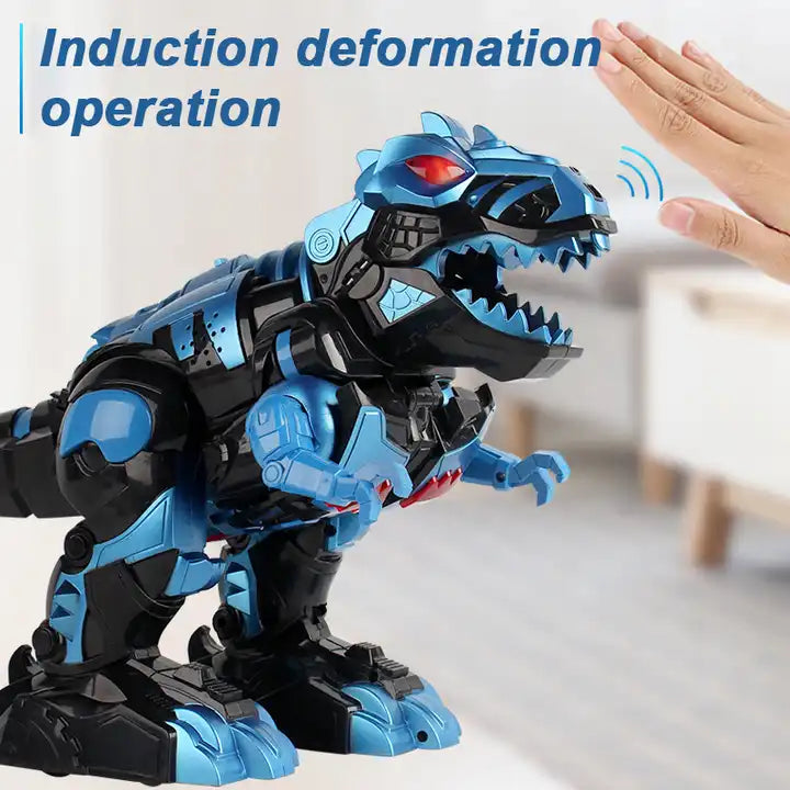 RC Spray Walking Interactive Deformation Transformation Robot Dinosaur – Electronic Remote Control Character Figure Dinosaur