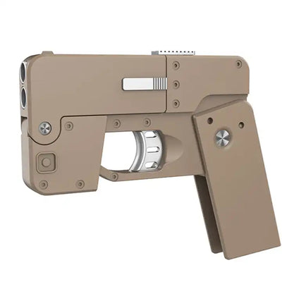 Folding Mobile Phone Soft Ammo Gun Kids Simulated Pistol Toy with Launching Spray