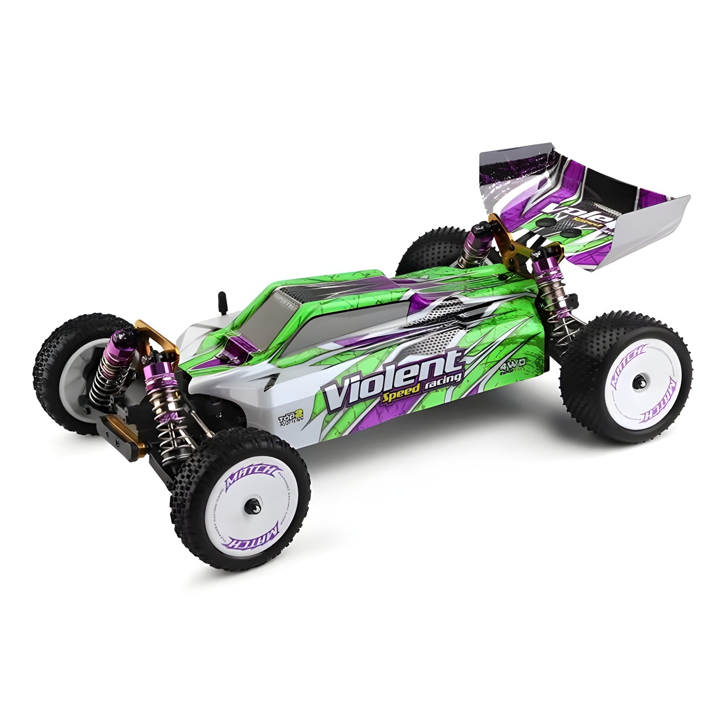 Wltoys 104001 1/10 Scale 4WD RC Buggy – 45KM/H High-Speed Electric Remote Control Car (2.4G, Brushed Motor)
